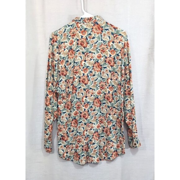 Vintage Guess Women's Shirt 3 (Fits M) Floral Button Down Collared Cottagecore - Picture 2 of 16